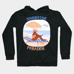 Hello summer Beach summertime Adventure travel lover palm tree sun Hoodie